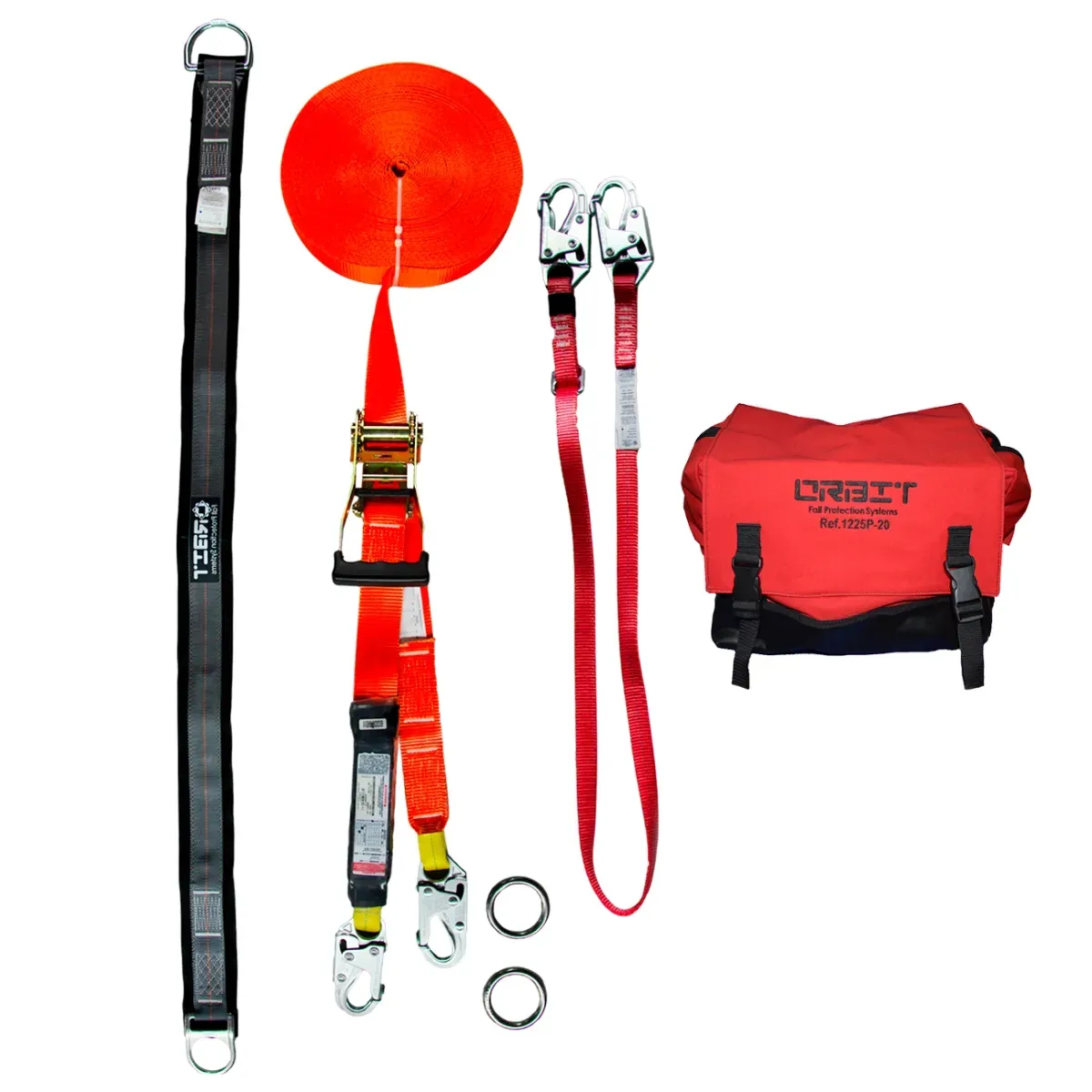 Línea de Vida Orbit Horizontal Dos Usuarios Cinta 40Mts 1