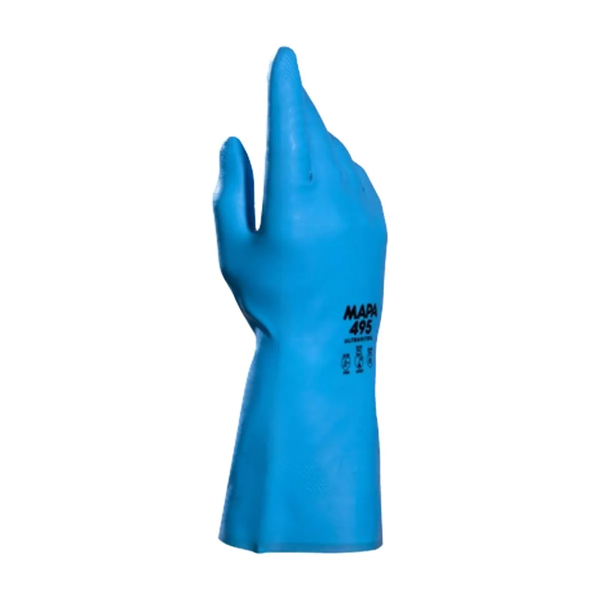 Guante Mapa 495 Nitrilo Flocado Azul FDA 1