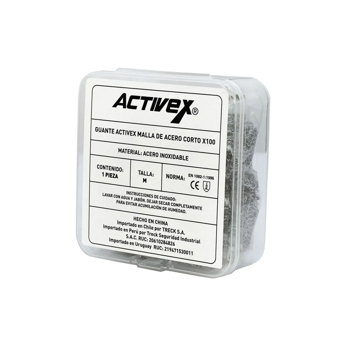 Guante Activex de Malla Acero Corto X100 2