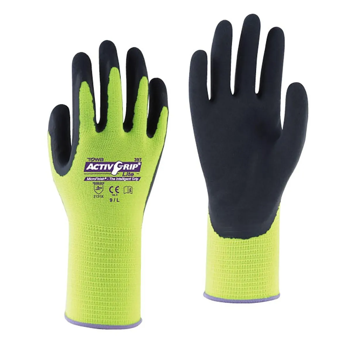 Guante Towa 580 Nylon Nitrilo Alta Visibilidad 3