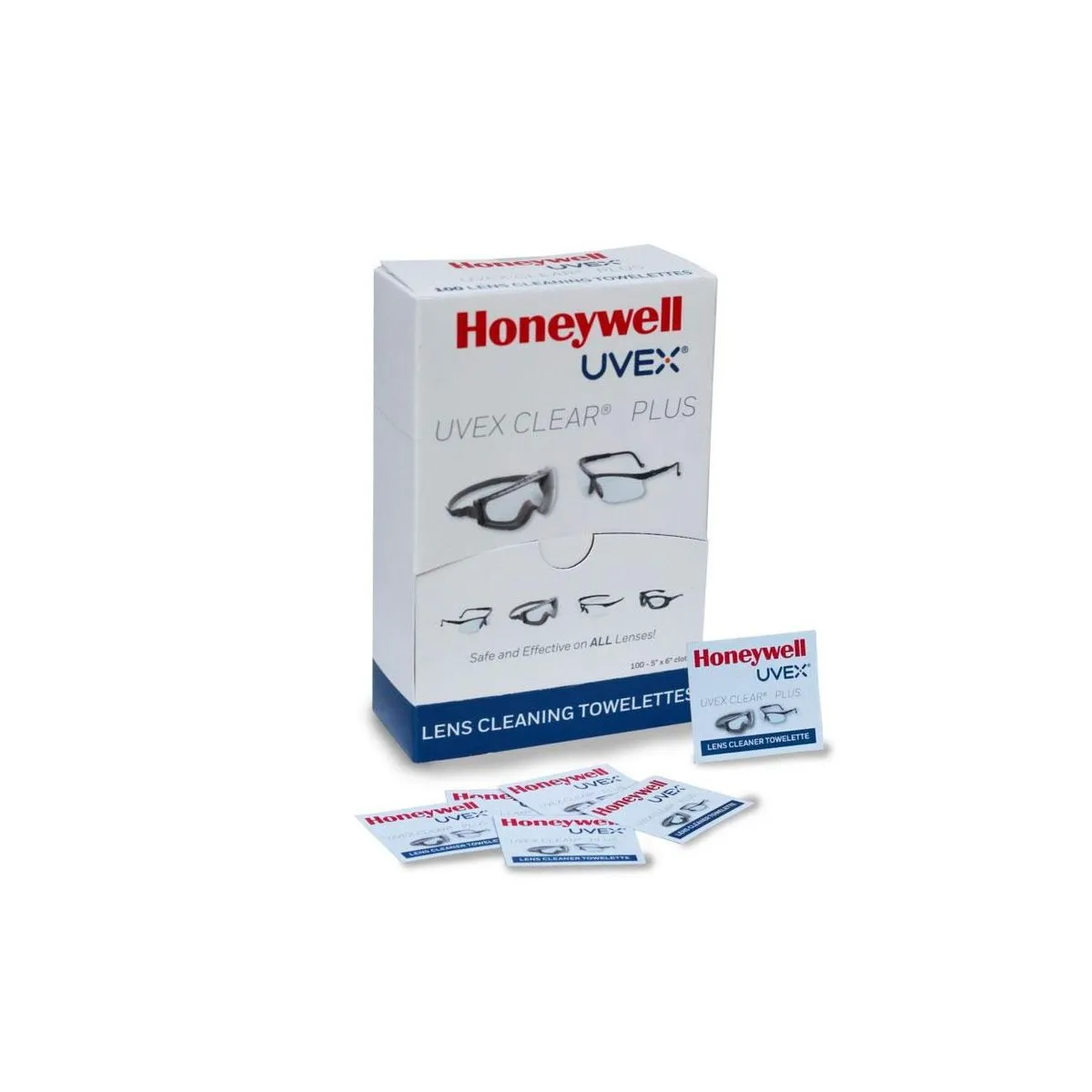 Paño limpieza lentes Uvex S470 (Caja 100 paños) 1