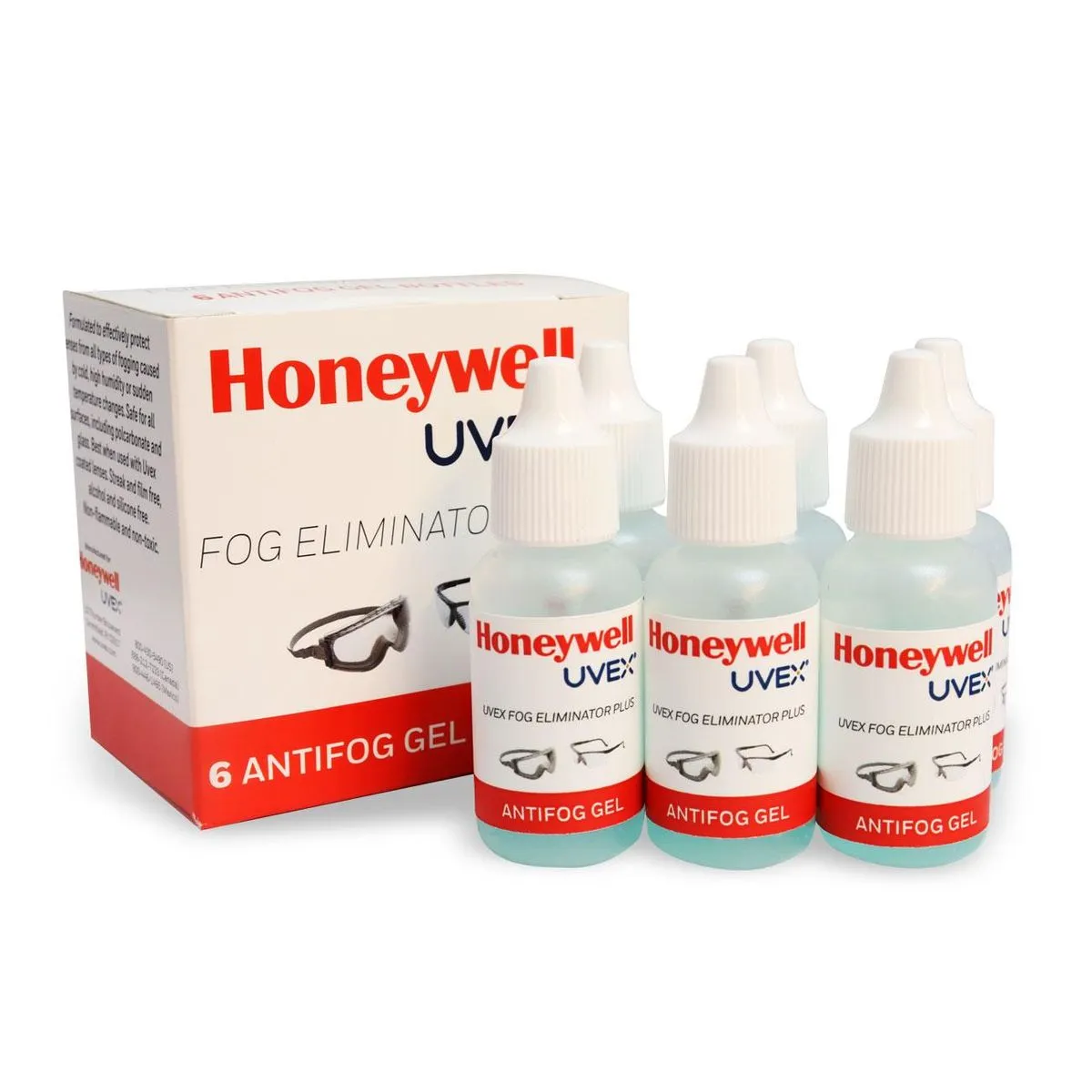 Gel Antiempaño para lentes, Uvex S481 Caja 6 Un. 2