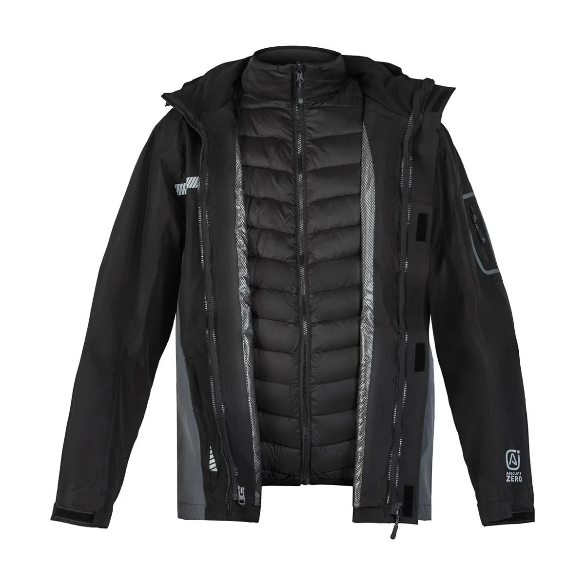 Parka Absolute Zero Hombre 3 en 1 Negro Z-8000 4