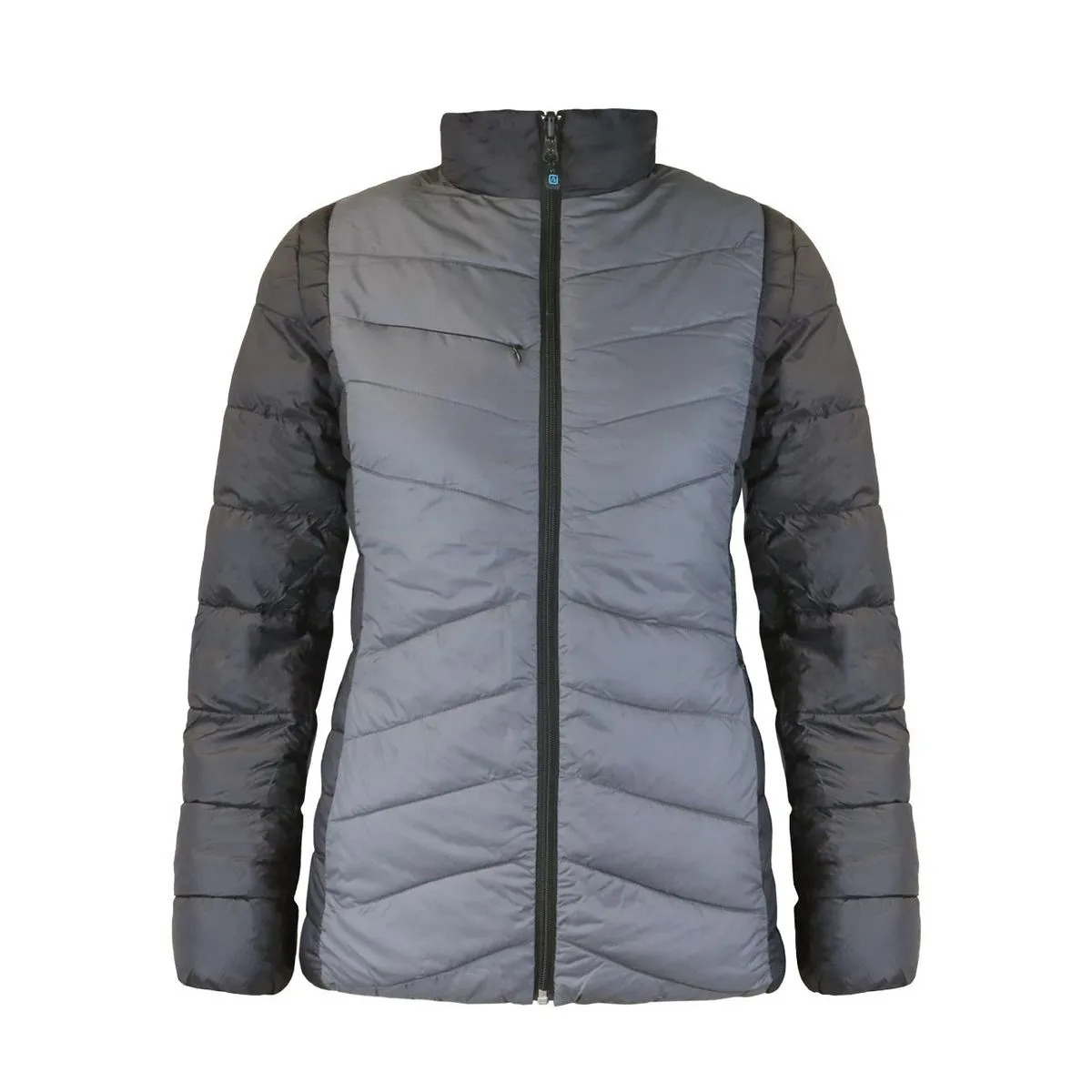 Parka Absolute Zero Mujer Reversible Gris/Calipso Z-6100 1