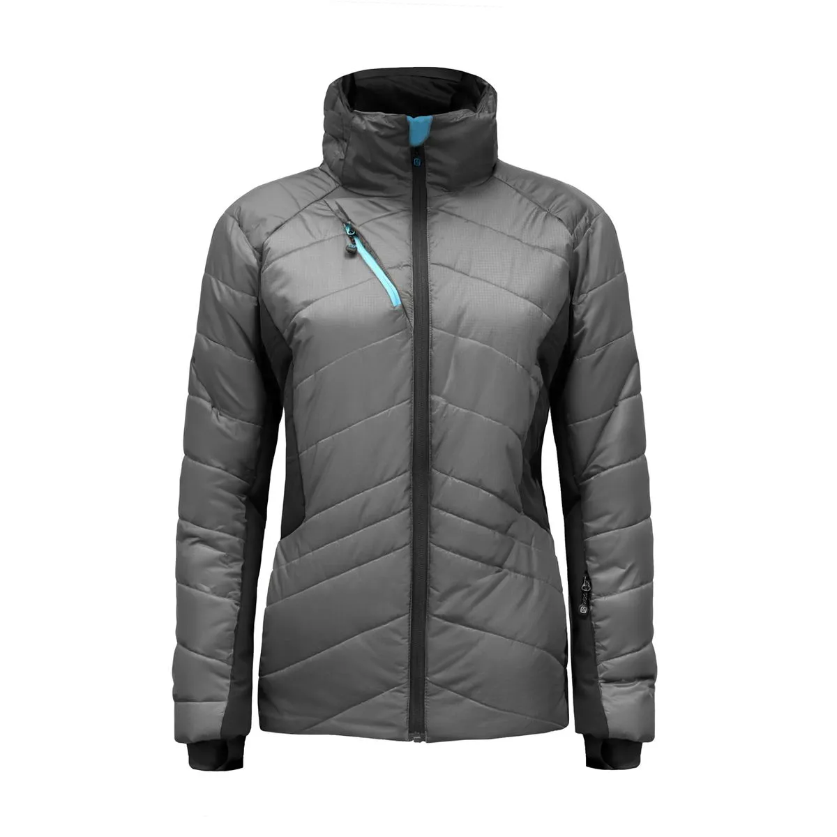 Parka Thinsulate Mujer Gris/Negro Z-9100 2