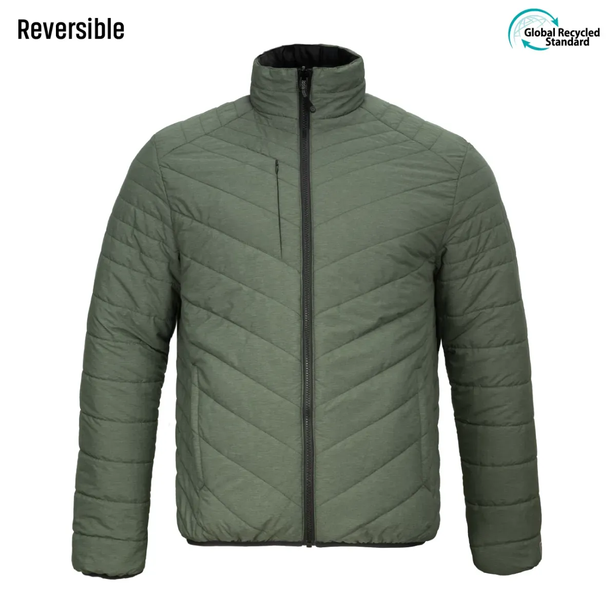 Parka reversible thinsulate hombre negro/verde Z-3000 3