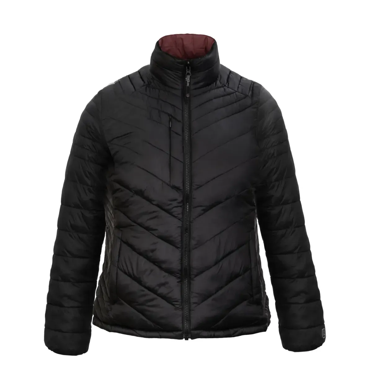 Parka Reversible Thinsulate Mujer Negro/Malva Z-3100 2