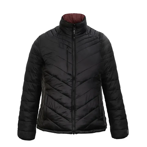 Parka Reversible Thinsulate Mujer Negro/Malva Z-3100