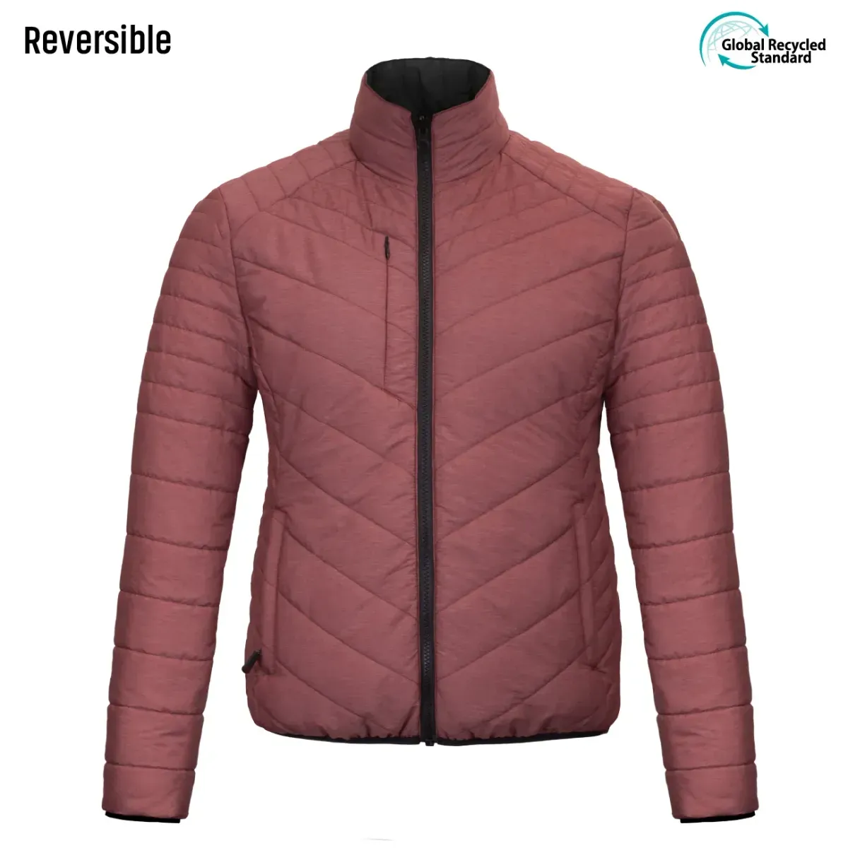 Parka Reversible Thinsulate Mujer Negro/Malva Z-3100 3