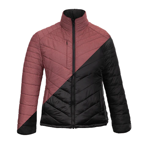 Parka Reversible Thinsulate Mujer Negro/Malva Z-3100