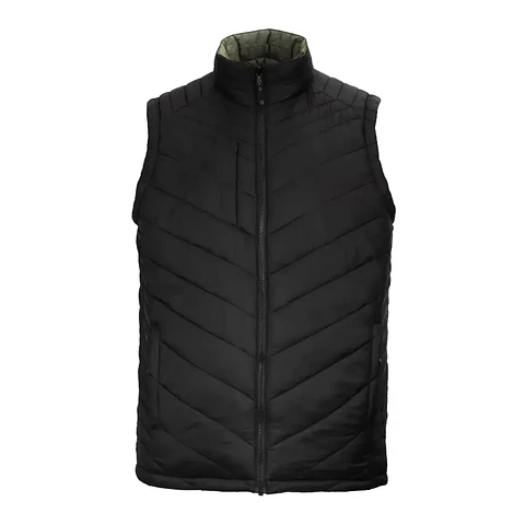 Parka sin manga reversible thinsulate hombre negro/verde Z-2000