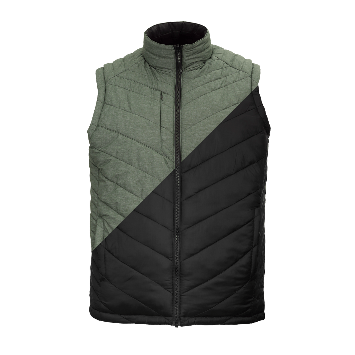 Parka sin manga reversible thinsulate hombre negro/verde Z-2000 1