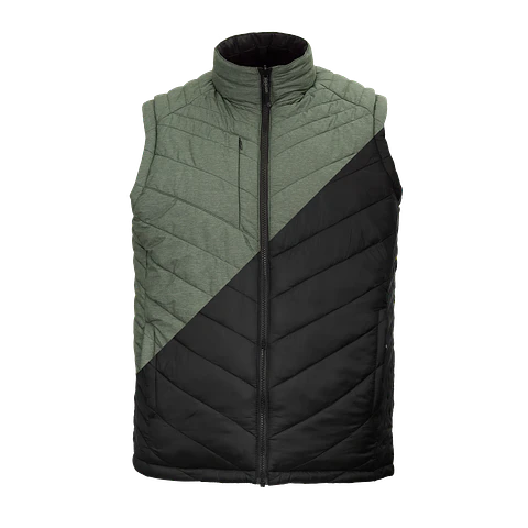Parka sin manga reversible thinsulate hombre negro/verde Z-2000