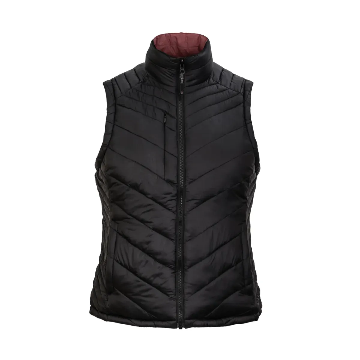 Parka sin manga reversible thinsulate mujer negro/malva z-2100 3