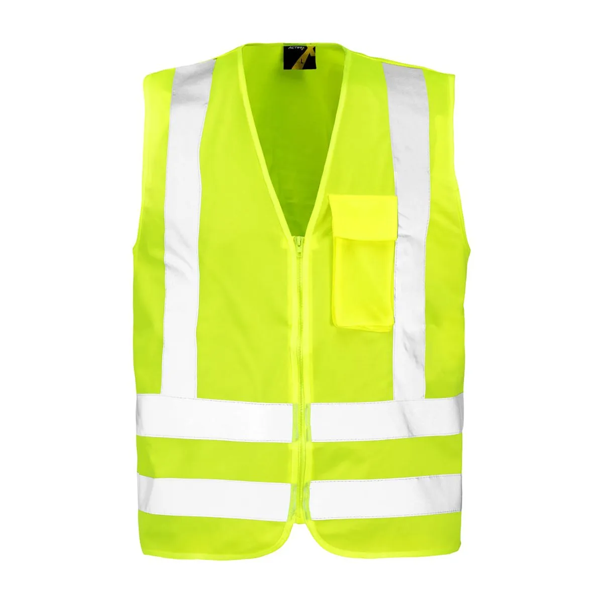 Chaleco Reflectante Amarillo Con Cierre 1