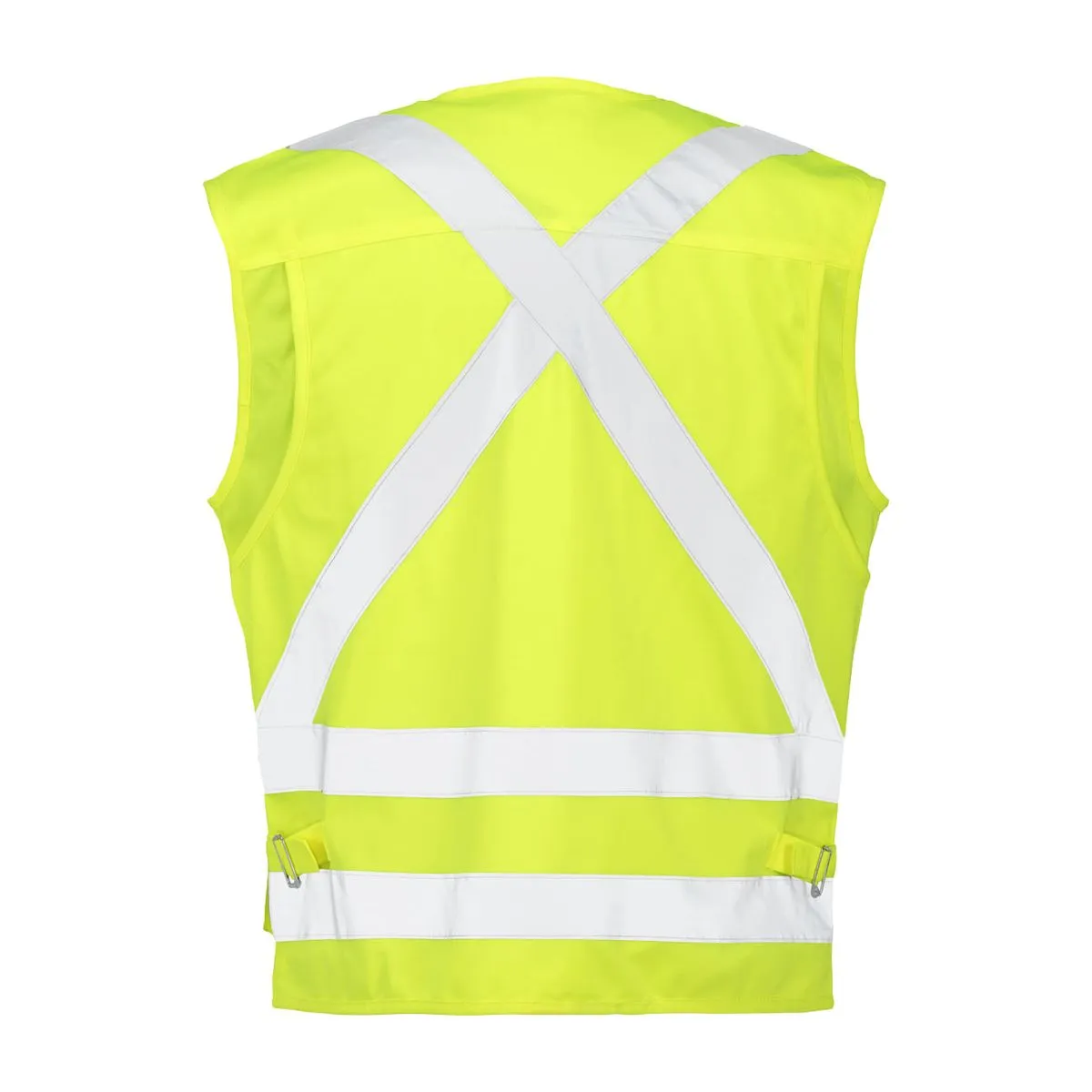 Chaleco Geólogo Cinta 360° Verde Fluor 2