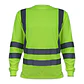 Polera Activex Polo Dry Fit Verde Fluor C/Reflect M/Larga UV - Miniatura 1