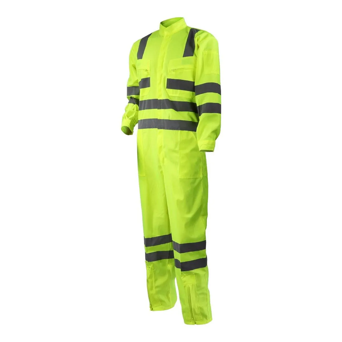 Overol Verde Fluor Cinta 360 Norma Vial 1