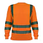 Polera Activex Polo Dry Fit Naranja Fluor C/Reflect M/Larga UV - Miniatura 1