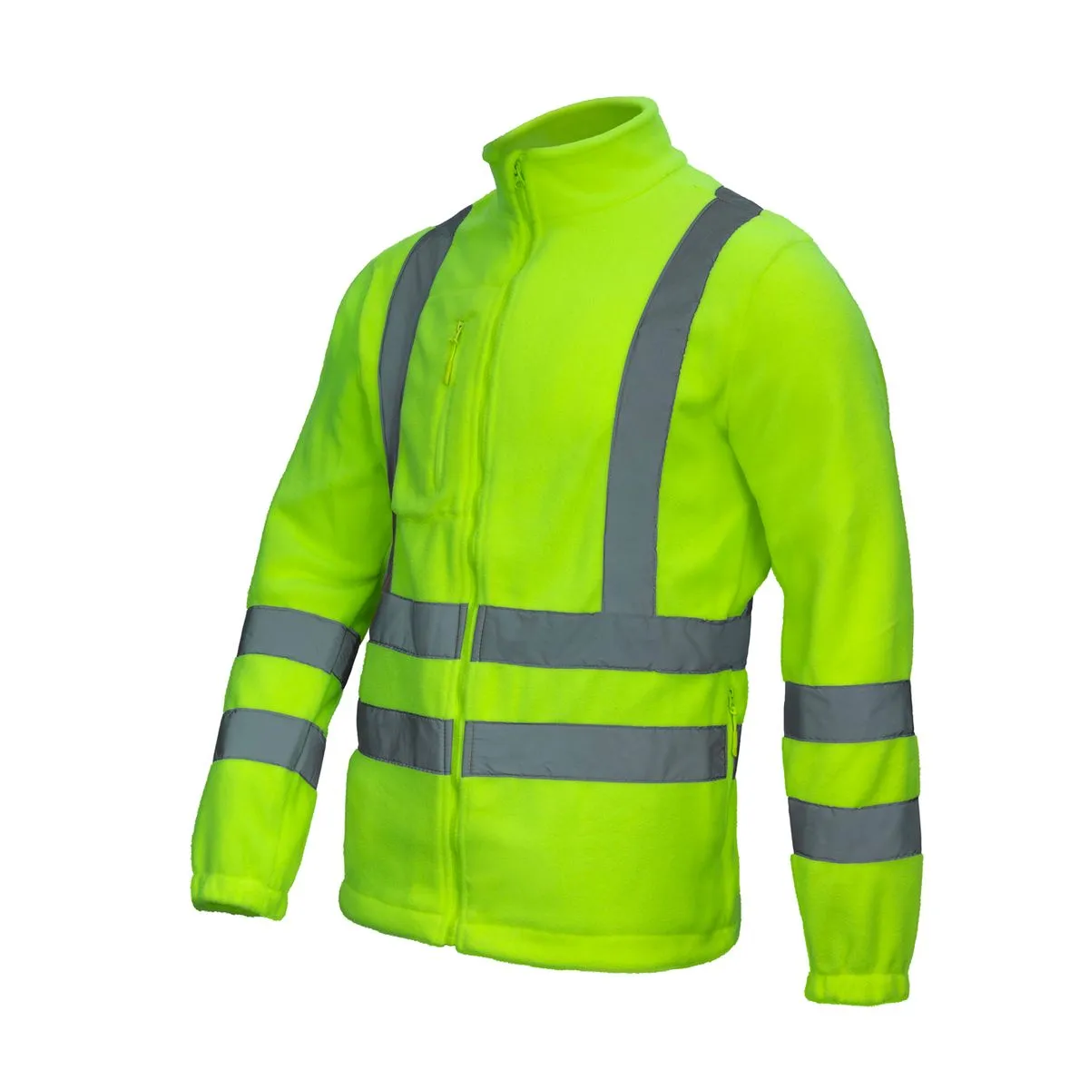 Chaqueta Micropolar Verde Fluor Hi-Viz 360° 2