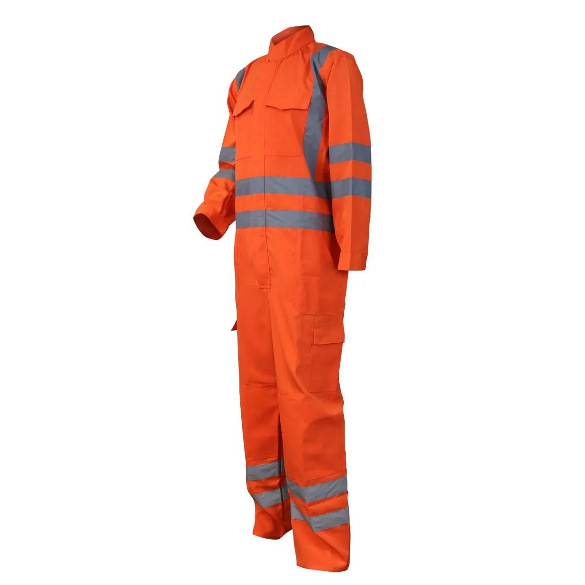 Overol Piloto Poplin Naranjo Cinta 360° 2