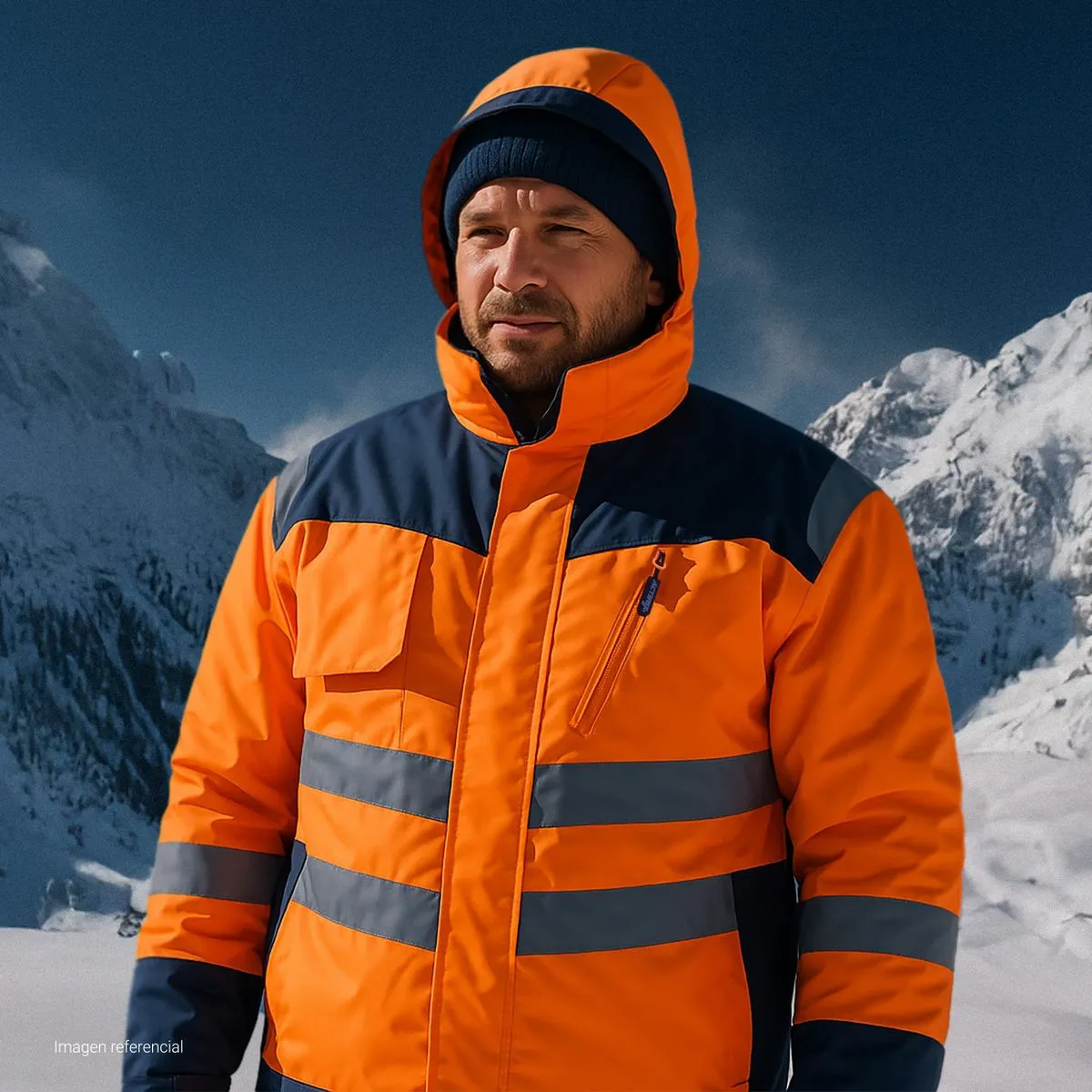 Parka Térmica Activex Arctic Naranja/Azul 3
