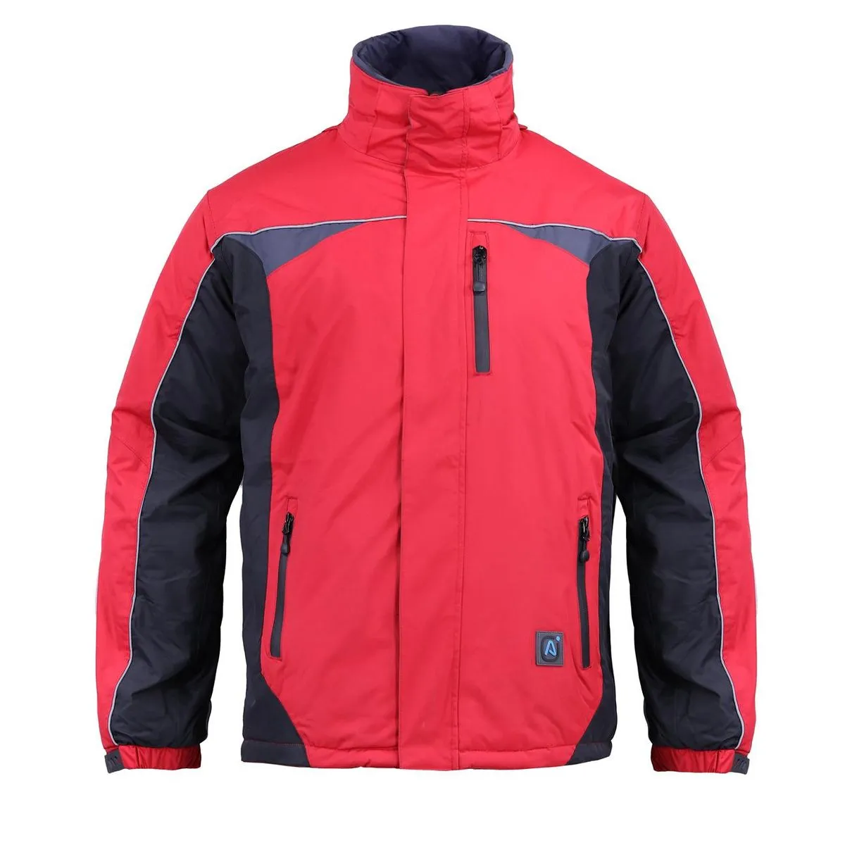 Parka Hombre 3 en 1 Rojo/Negro Z-0400 1