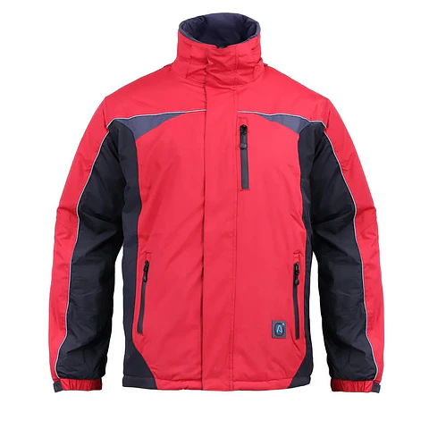 Parka Hombre 3 en 1 Rojo/Negro Z-0400
