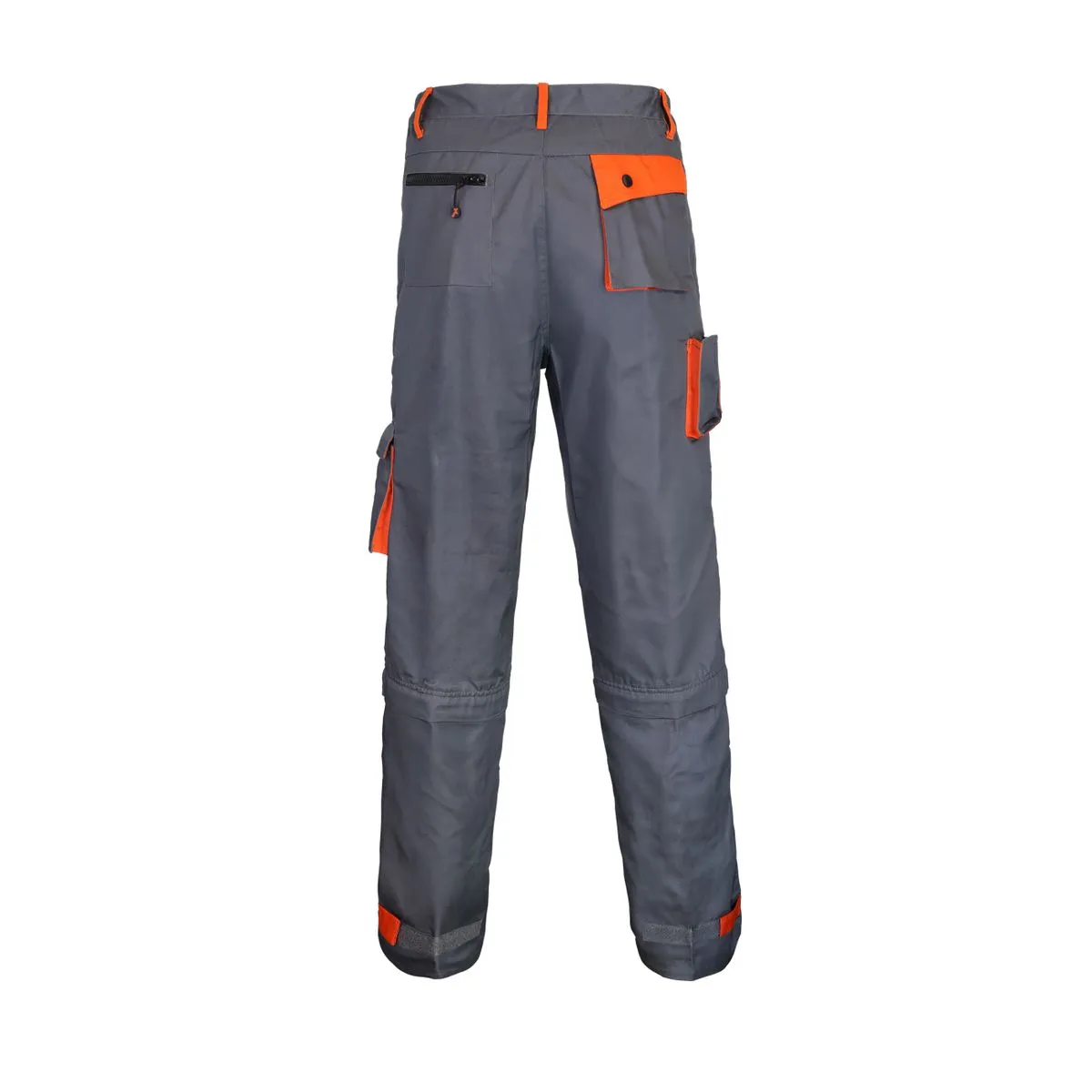 Pantalón Gabardina Gris/Naranjo 3
