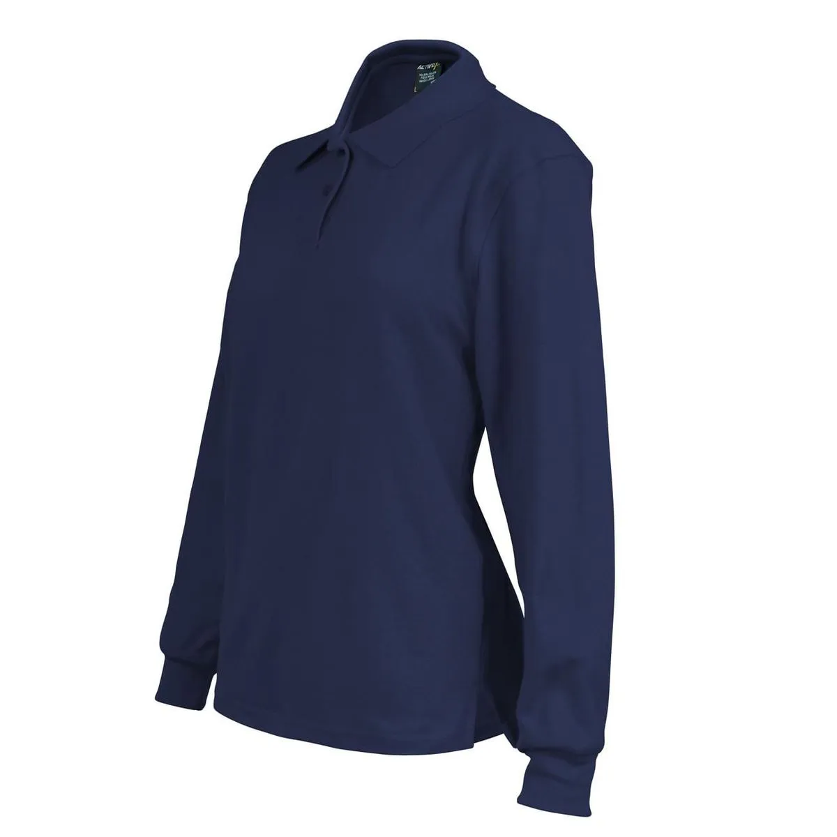 Polera Activex Pique Azul Marino M/Larga Mujer UV 2
