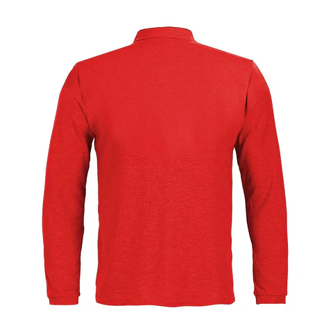 Polera Activex Pique Roja M/Larga UV