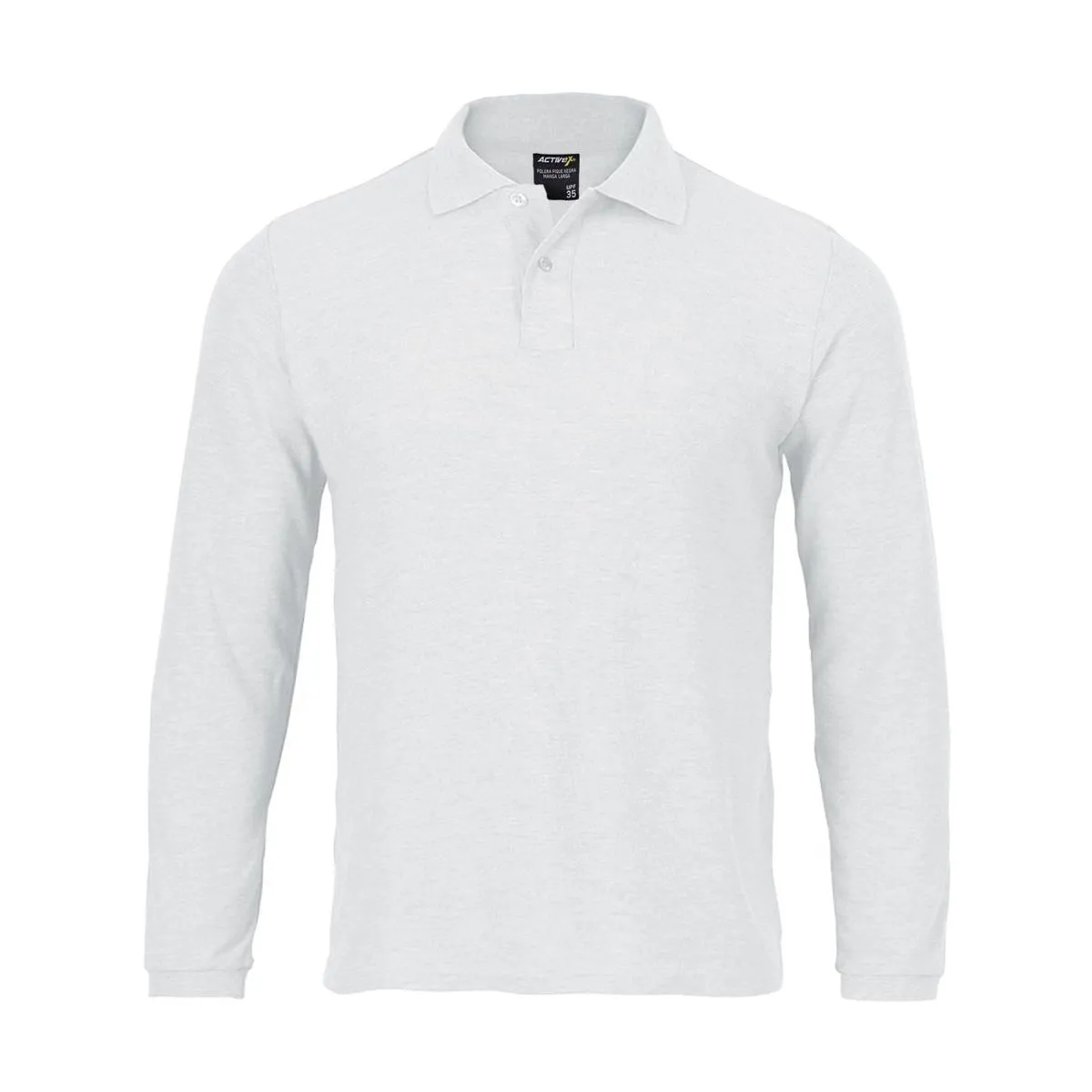 Polera Activex Pique Blanca M/Larga UV 1