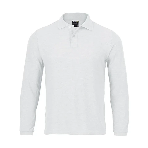 Polera Activex Pique Blanca M/Larga UV