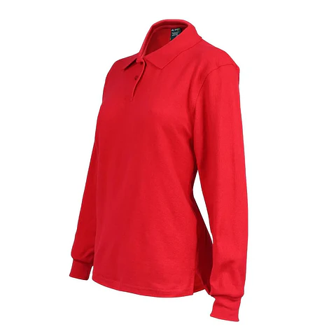 Polera Activex Pique Roja M/Larga Mujer UV