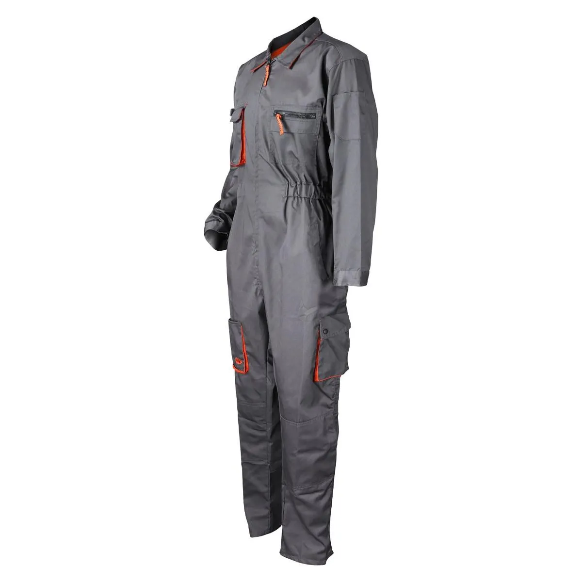 Overol Piloto Gabardina Gris/Naranjo 2