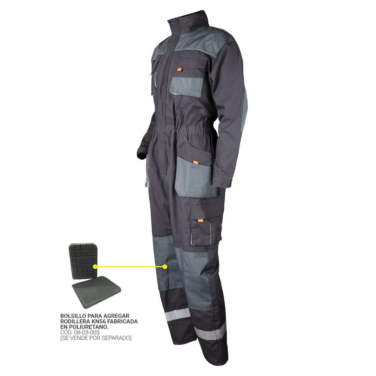 Overol Canvas Gris/Negro XR-100 2