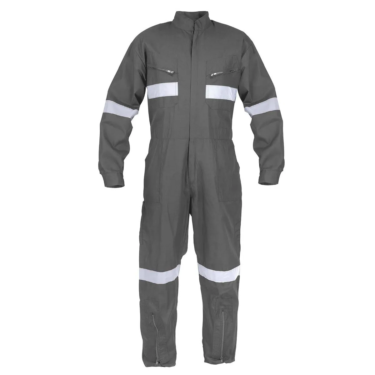 Overol Piloto Poplin Gris C/Reflectante 1