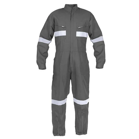Overol Piloto Poplin Gris C/Reflectante