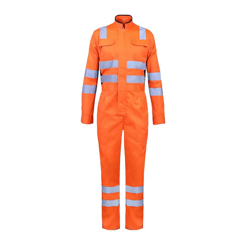 Overol Activex Canvas Naranjo Mujer Reflectante 360°