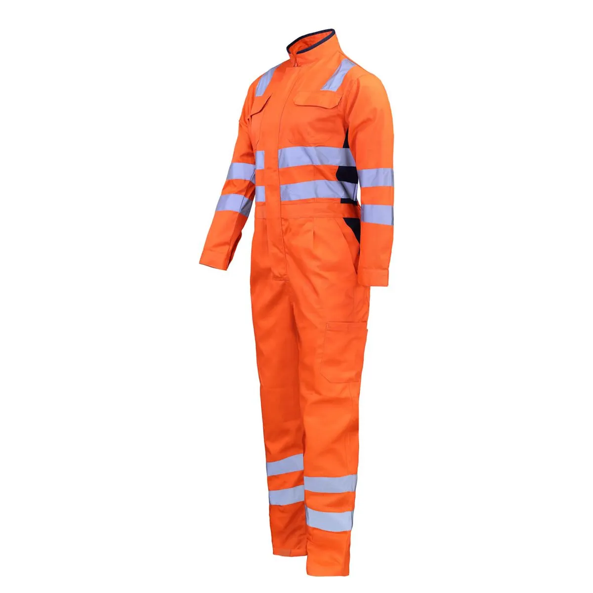 Overol Activex Canvas Naranjo Mujer Reflectante 360° 3