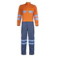 Overol Piloto 100% Algodón Naranjo/Gris - Miniatura 1