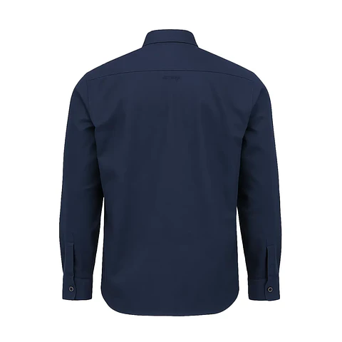 Camisa Activex Gabardina 80/20 UV Azul