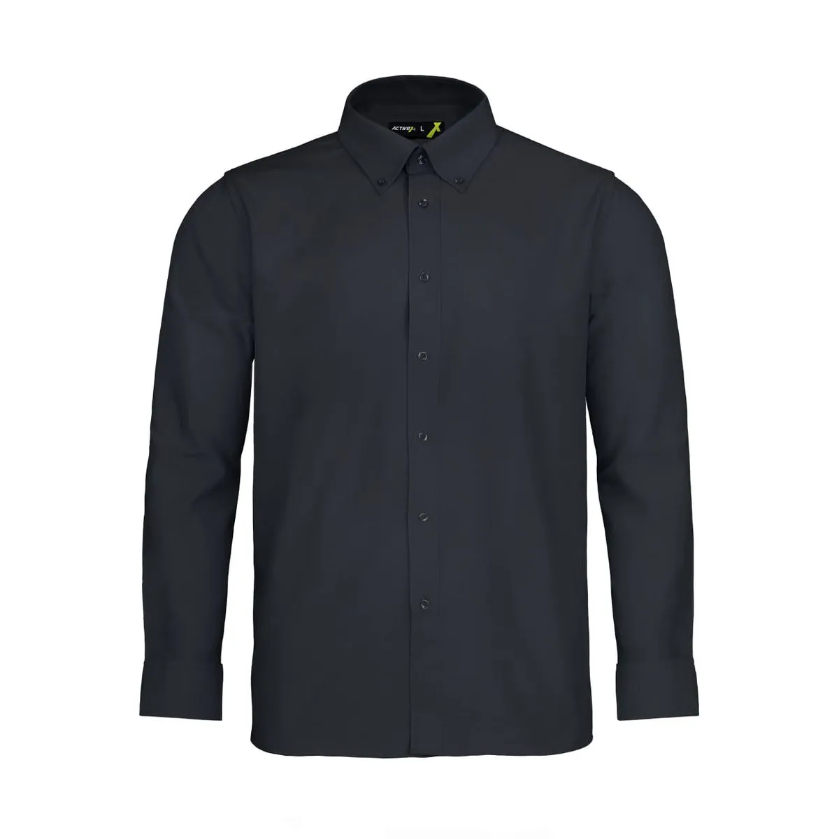 Camisa Activex Trevira M/larga Negra 1