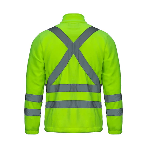 Chaqueta Micropolar Verde Fluor Hi-Viz 360°