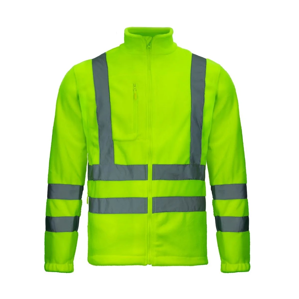 Chaqueta Micropolar Verde Fluor Hi-Viz 360° 1