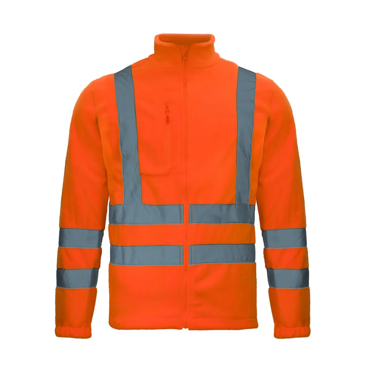 Chaqueta Micropolar Naranjo Fluor Hi-Viz 360° 1