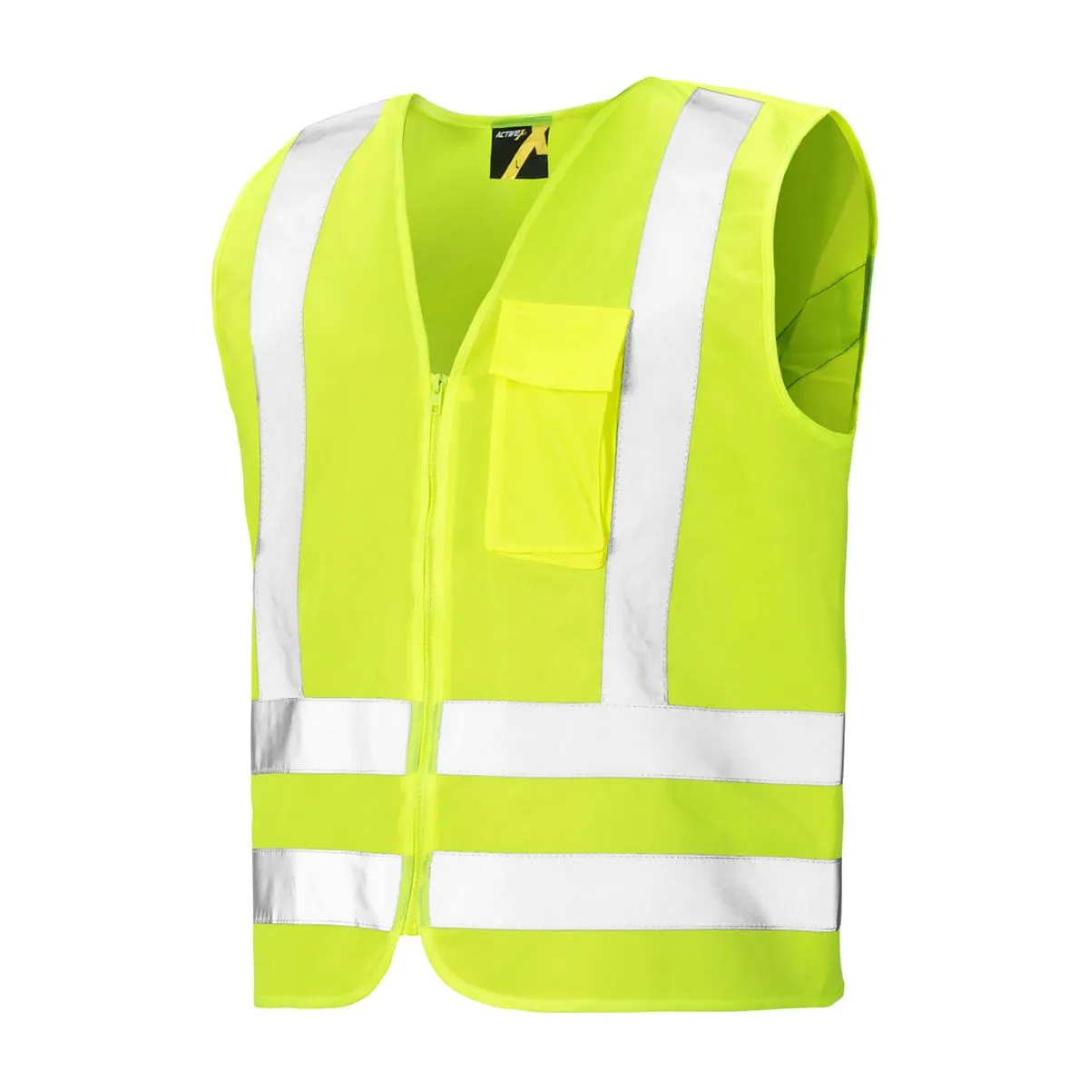 Chaleco Reflectante Amarillo Con Cierre 2
