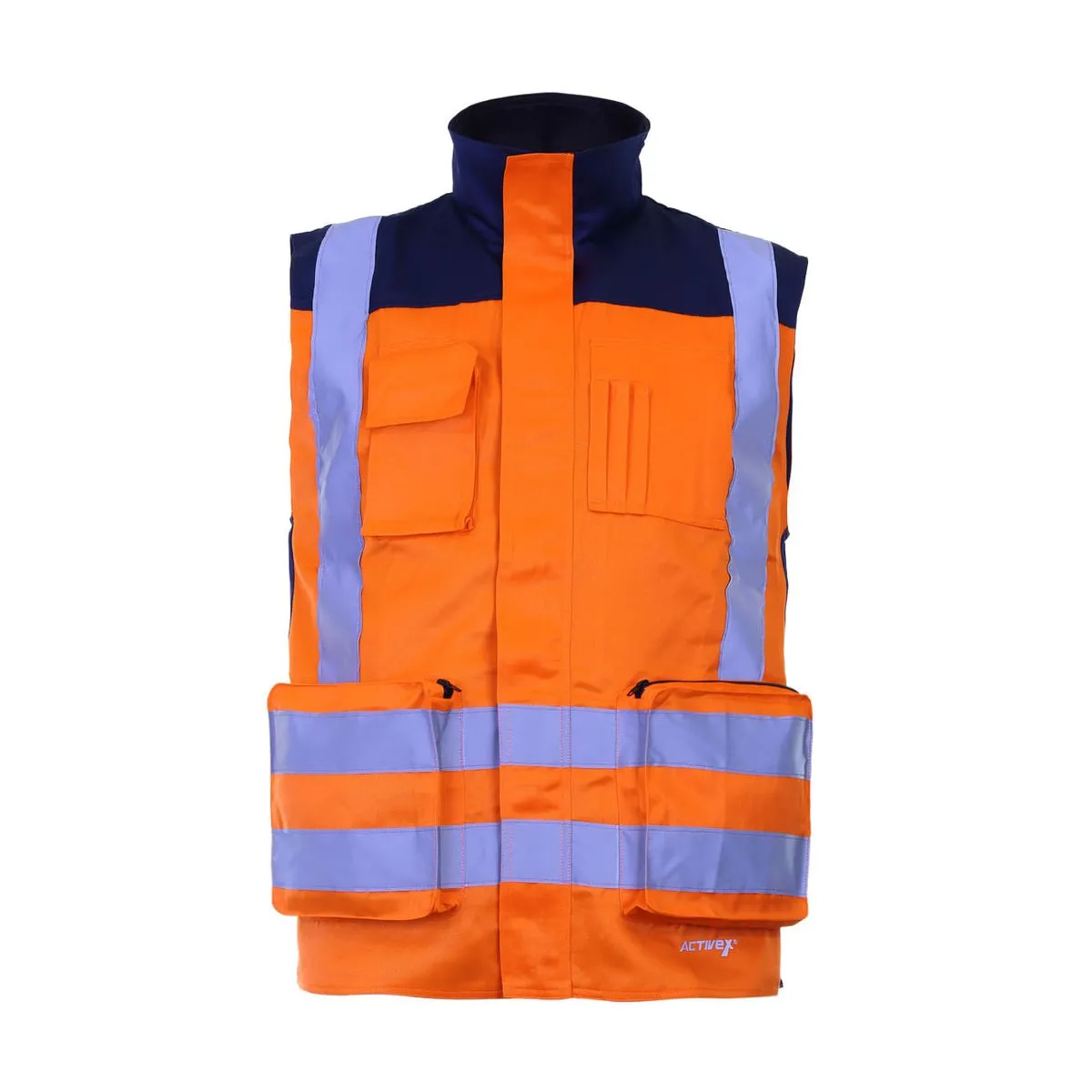 Chaleco Geólogo Gabardina Terra Bicolor Naranjo 1