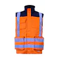 Chaleco Geólogo Gabardina Terra Bicolor Naranjo - Miniatura 1