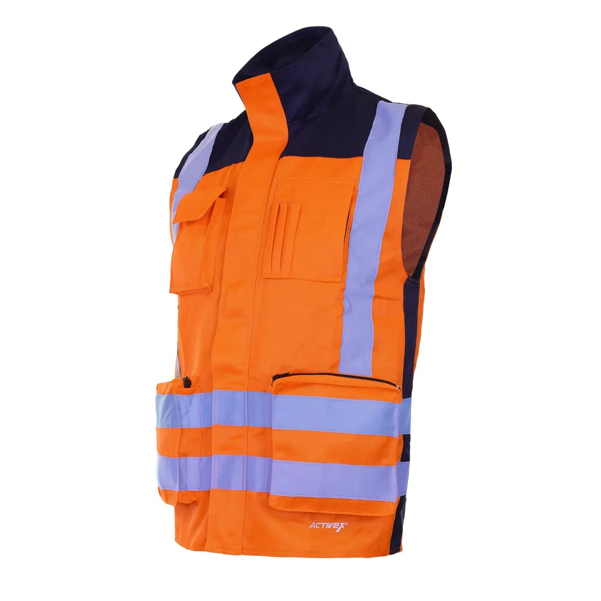Chaleco Geólogo Gabardina Terra Bicolor Naranjo 2
